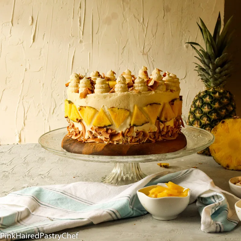 Caramelized Pineapple Brigadeiro Cake photo